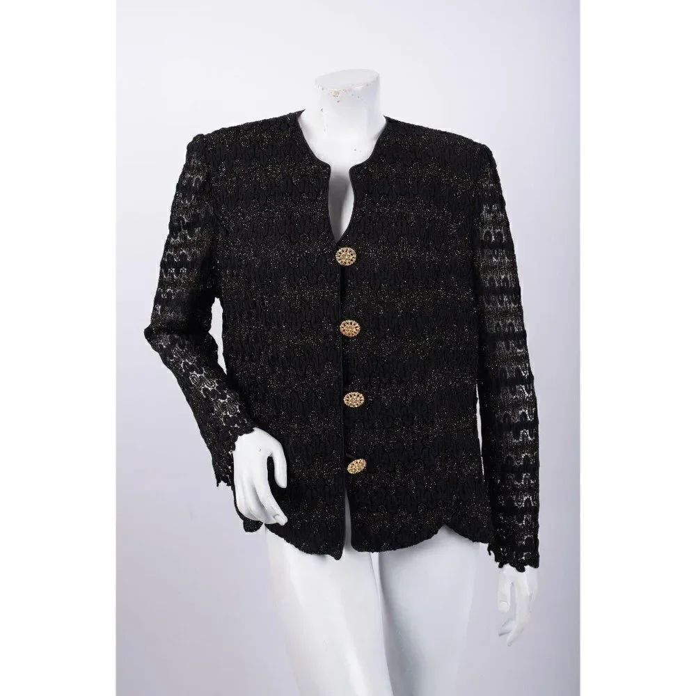 Vintage Evening Formal Knit Cardigan Button Up